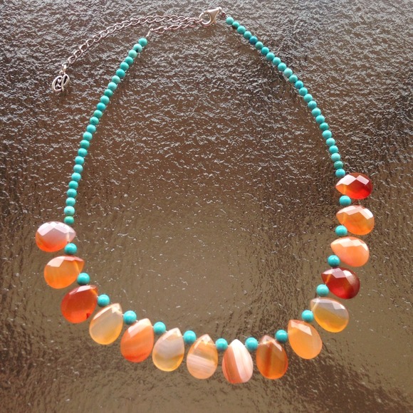 Jewelry - 🔴 SOLD🔴  Genuine  Coral Turquoise Necklace