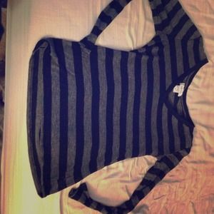 Black and grey striped shirt