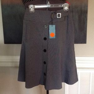 Karen Millen Charcoal Grey A line skirt