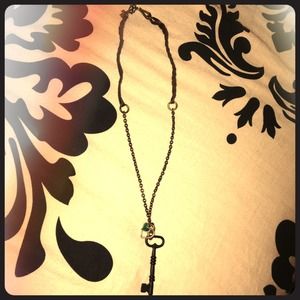 Lucky Brand leather key necklace