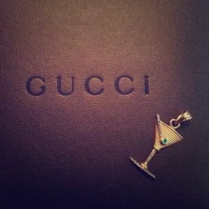 14k Yellow Gold Martini Pendant ✨T