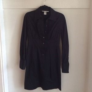 Black Diane Von Furstenberg cocktail shirt dress