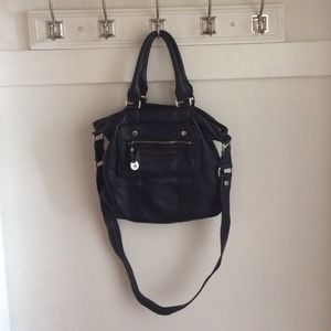 Black Marc by Marc Jacobs leather messenger bag