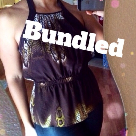 Matty M  Tops - Host Pick🎉 Gorgeous python halter top
