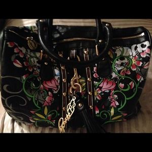 💢HOLD💢Authentic Ed Hardy Leather tote