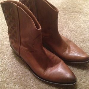 Leather Cowboy boots from Zara
