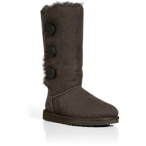 Chocolate Brown 3-Button Bailey UGG Boots