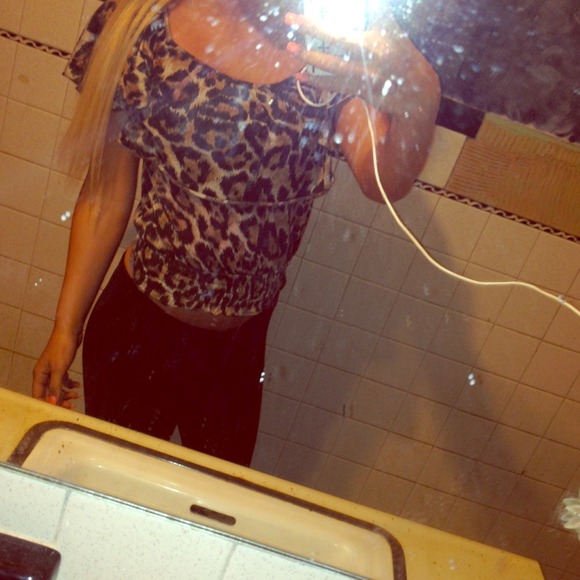 cheetah print top