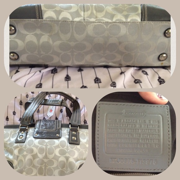 🔴Sold🔴💯% Authentic Grey Coach Bag - Picture 2 of 3