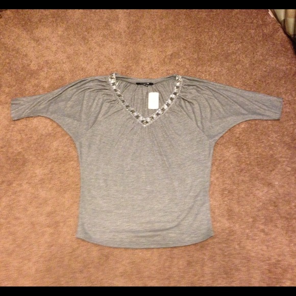 Grey sequin top - Picture 2 of 3