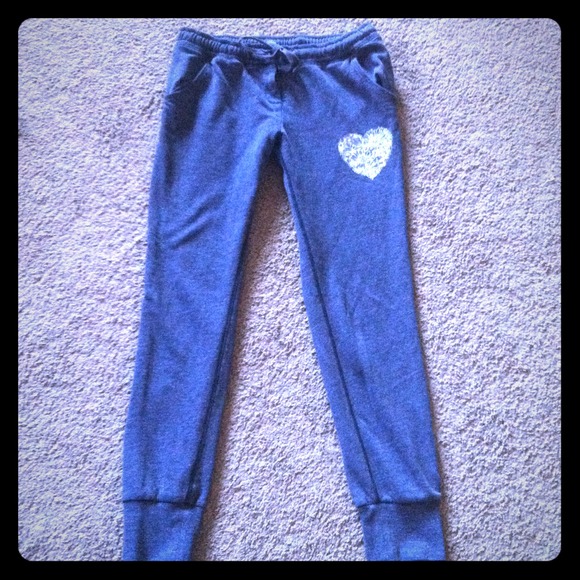 🚫SoldVictoria secret pink gray skinny sweat pants