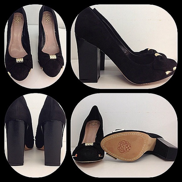 SOLD IN BUNDLE Vince Camuto black velvet pumps - Picture 2 of 4