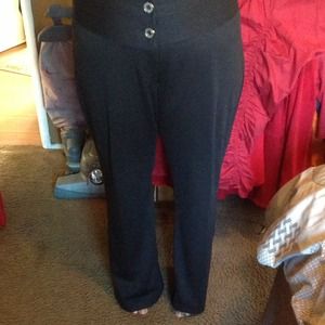 Ashley Stewart black pants w/slimming waist band