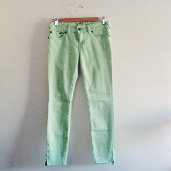 Free People Denim - Free People Mint Skinny Jeans