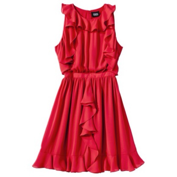 ❌BUNDLED❌Prabal Gurung x Target Red Ruffle Dress - Picture 2 of 2