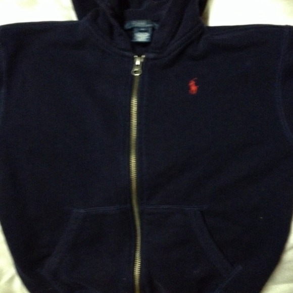 SOLD. NAVY POLO HOODIE @laura8026