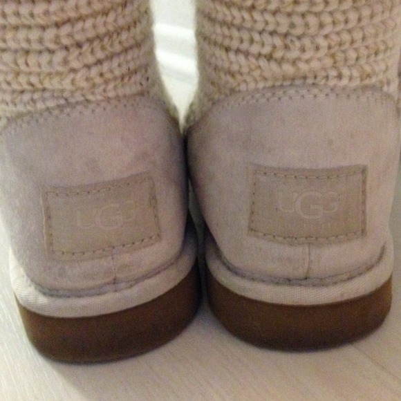 UGG Shoes Boots Cardy Cream White With Gold Metallic Poshmark