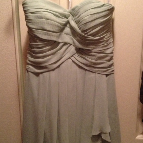 David's bridal mint bridesmaid dress