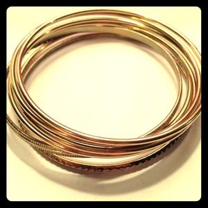 7 Gorgeous gold plated bangles