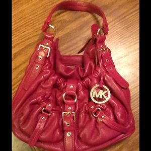 Michael Kors leather purple bag!