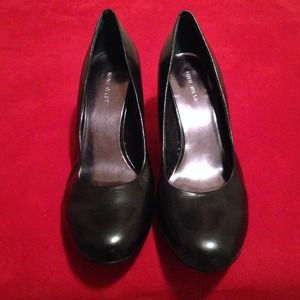 Nine West 3" heels in black leather