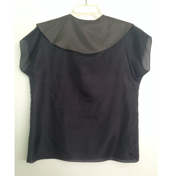 ❌SOLD❌Chloe Silk Bib detail blouse - Picture 2 of 4
