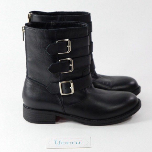 Kenneth Cole Boots with 3 Buckles - Picture 2 of 4