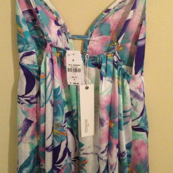 🚫🚫🚫sold🚫🚫🚫 LF hi-lo tropical print dress - Picture 3 of 4