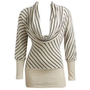 ARDEN B cowl neck long sleeve shirt