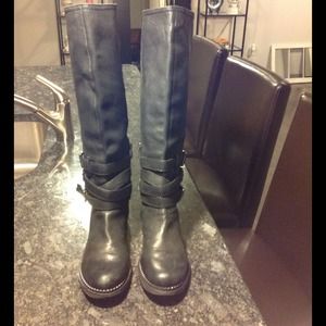 Enzo Angiolini black moto boots. Size 7.5