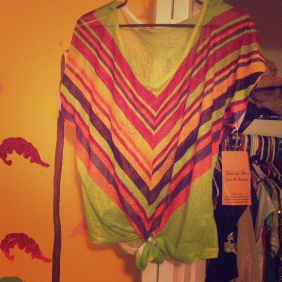Colorful Stripped tie shirt! Brand new with tags!