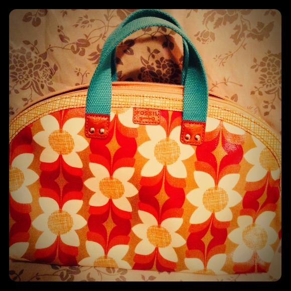 Fossil key-per floral dome bag