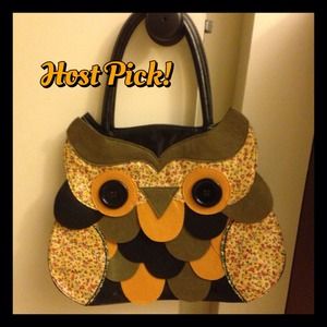 NWOT Crazy Cute Owl Tote