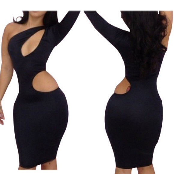 Backless Long Sleeve Bodycon Evening Bandage Dress