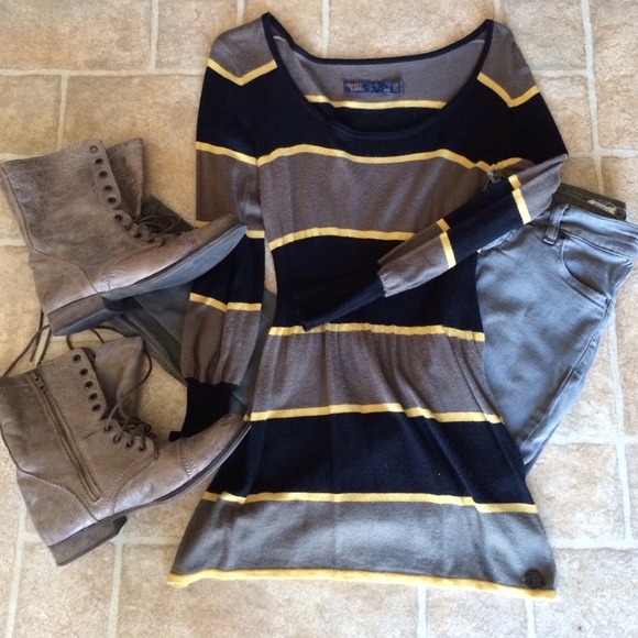 Synched-Waist Sweater [Black, Olive &Mustard]