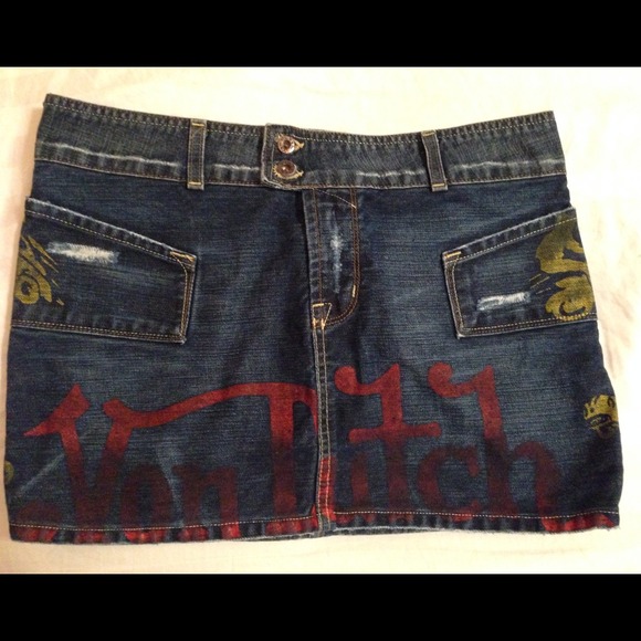 Von Dutch Jean Skirt