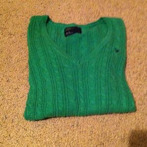 Sold in bundle!! Green American eagle sweater