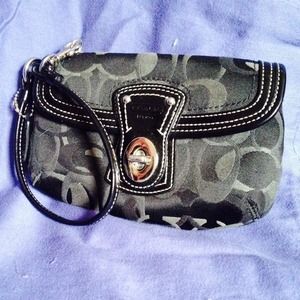 Black Coach Clutch