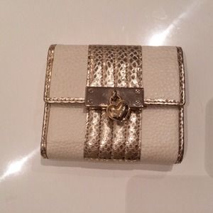 Genuine LOVCAT gold heart charm wallet