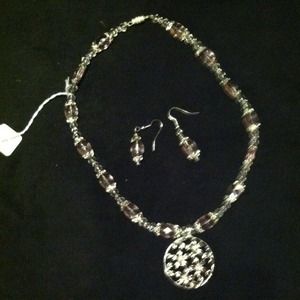 Handmade necklace/earring set