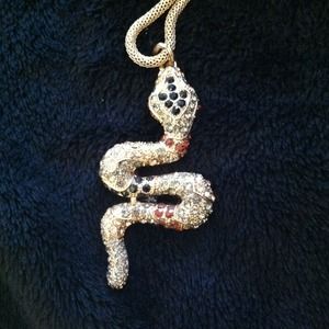 Snake pendant necklace