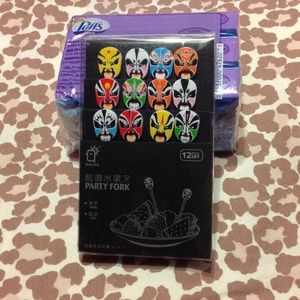 Chinese Fruits party fork