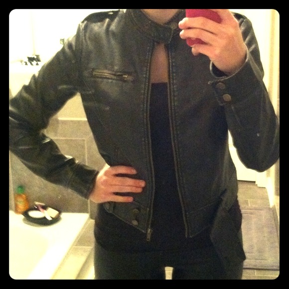 Faux Leather Jacket