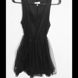 Black glittery dress
