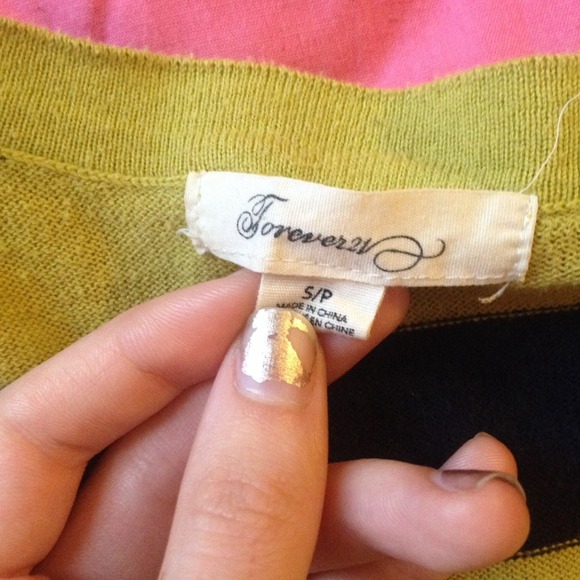 Forever 21 striped long sleeve shirt - Picture 3 of 3