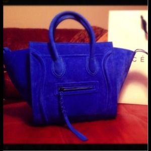 CELINE PHANTOM IN ELECTRIC BLUE SUEDE
