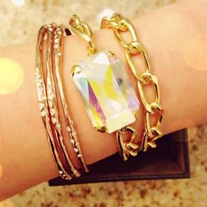 HRH Collection double chain bracelet