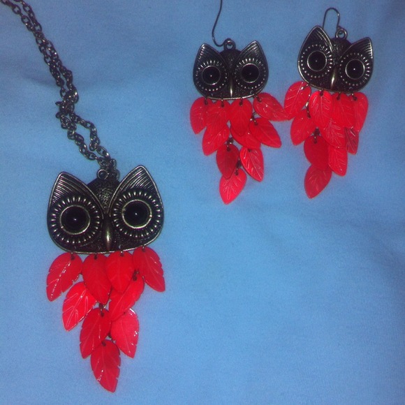 Tangerine Owl Set - Picture 3 of 4