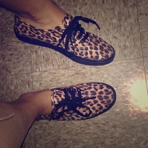 Cute little cheetah sneakers