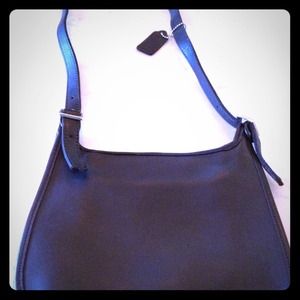 Coach black leather purse